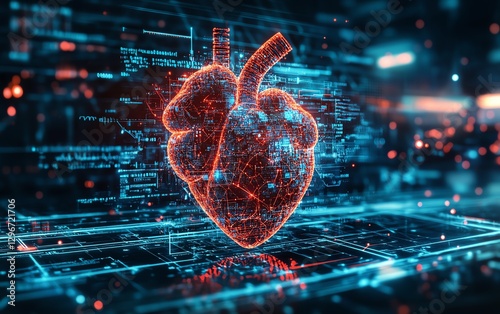AIenhanced heart health management concept photo