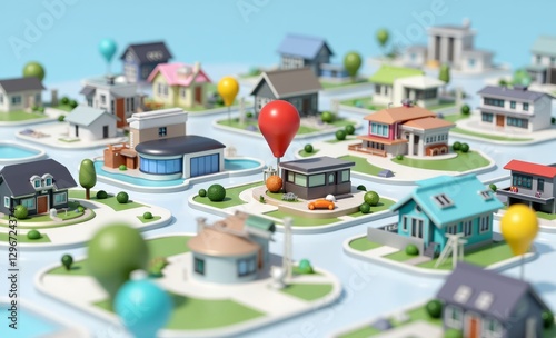 Broker estate future insurance mortgage opportunity ownership residential property real estate a man is holding a house in his hand with arrows pointing to different directions property estate real in