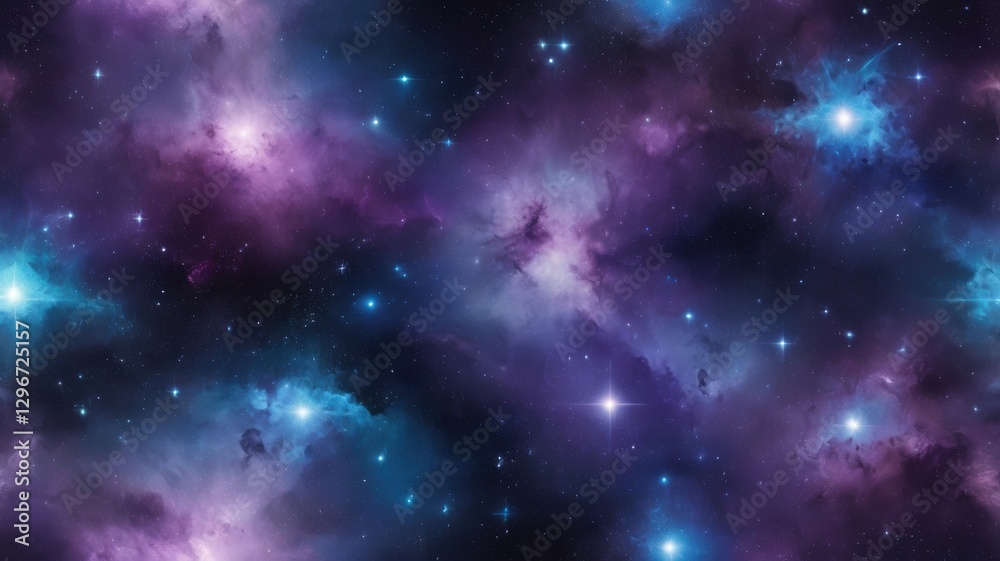 Fototapeta premium Stunning Nebula Space Background Cosmic Clouds Stars and Galaxy Textures