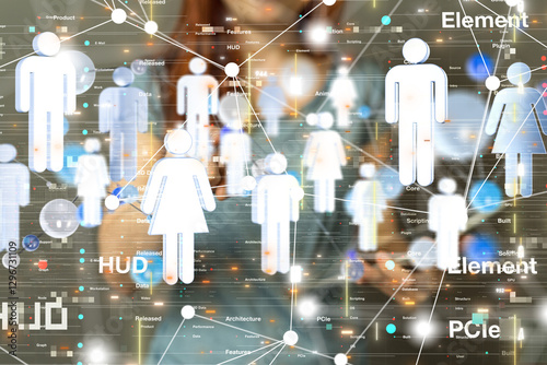 Global network. Blockchain....