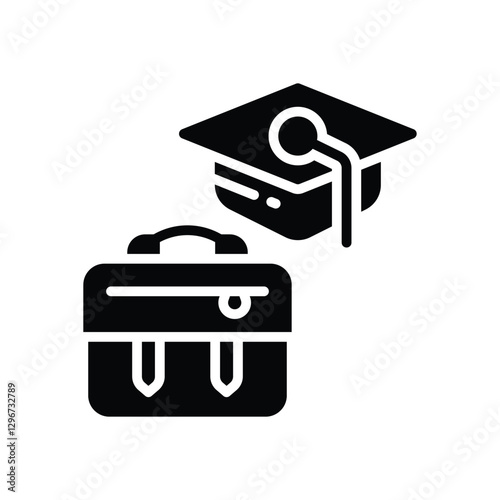internship  glyph icon. Strong and solid vector icon for websites, mobile interfaces, presentations, and visual branding. High quality and easy to edit.