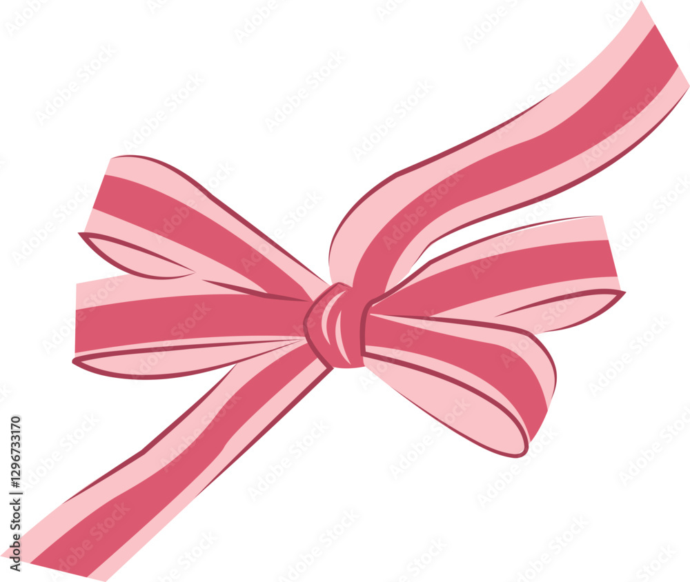 Fototapeta premium cute pink ribbon bow decoration
