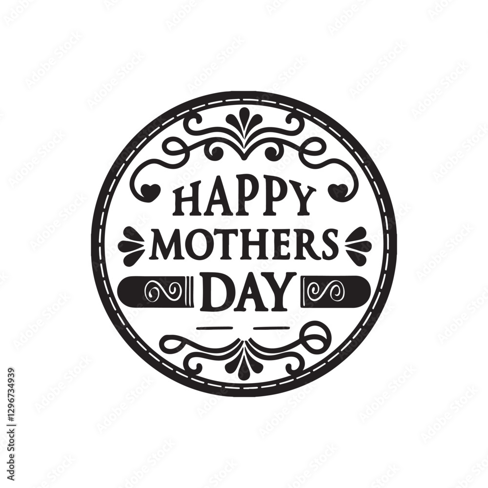 Happy Mothers day typography design and flowers decoration on white background. Vector illustration.
Happy Mothers day typography design and flowers decoration on white background. Vector illustration.