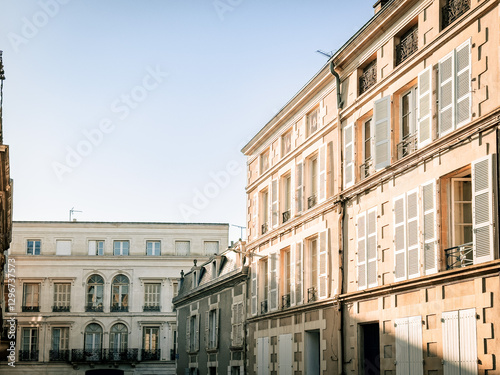 Obraz na płótnie Street view of downtown in Poitiers, France w salonie