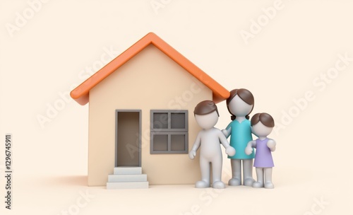 Realtor handing over keys to new house owner property estate real investment mortgage sale