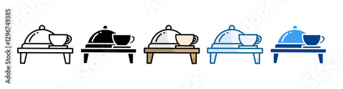Dinner Icon Set Multiple Style Collection