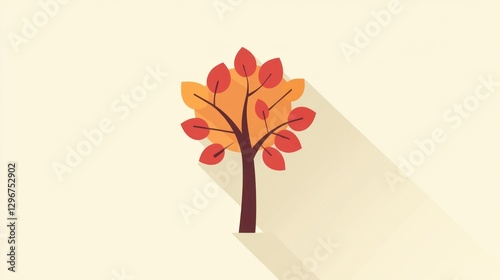 A flat-style tree icon with leaves and a brown trunk against a plain background.