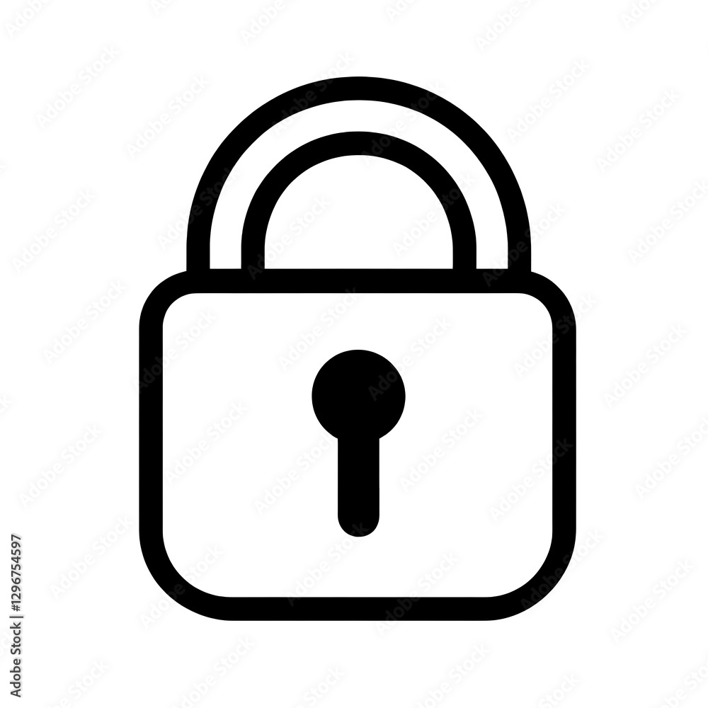 simple black padlock icon symbolizes security and privacy, often used in digital contexts to represent protection and encryption. design is minimalistic, focusing on lock essential features simple black padlock icon symbolizes security and privacy, often used in digital contexts to represent protection and encryption. design is minimalistic, focusing on lock essential features