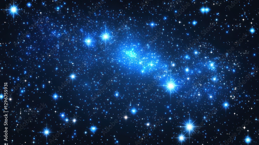 Starry night sky, cosmic nebula, celestial expanse Starry night sky, cosmic nebula, celestial expanse
