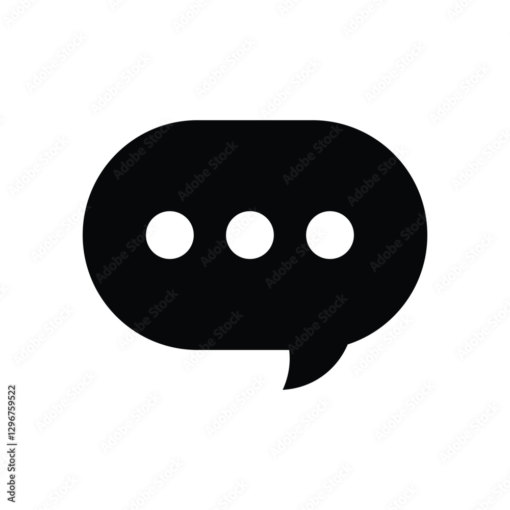 Vector chat bubble icon, message, sms, chat, chatting, comment, symbol illustration. Vector chat bubble icon, message, sms, chat, chatting, comment, symbol illustration.
