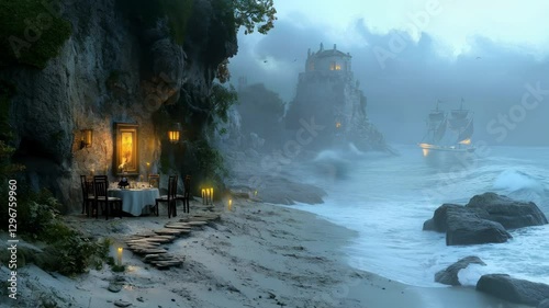 Romantic Coastal Dinner: A Fairytale Setting