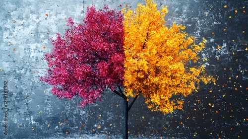 A Tree's Seasonal Changes