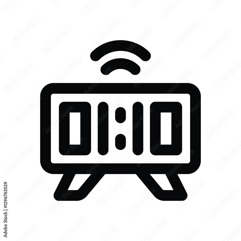 digital clock line icon. Clean and minimalist vector icon for websites, mobile apps, presentations, and logos. Fully scalable and customizable for any project. digital clock line icon. Clean and minimalist vector icon for websites, mobile apps, presentations, and logos. Fully scalable and customizable for any project.