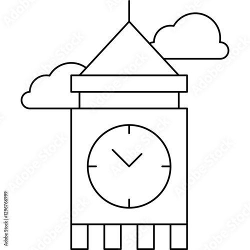 London Fashion Week single vector icon illustration