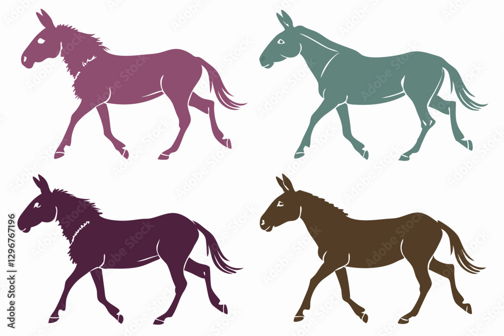 Fototapeta premium Athletic Silhouette vector illustration