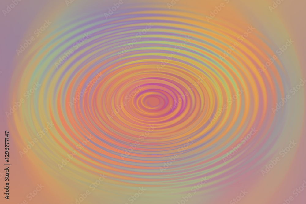 Obraz premium Hypnotic Ripple Effect: Captivating abstract ripple effect with concentric circles radiating outwards, creating a visually stunning display of colors and forms. 