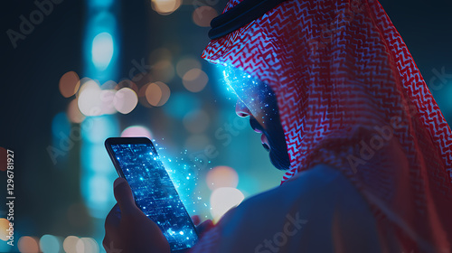 Futuristic technology and digital communication in Saudi Arabia