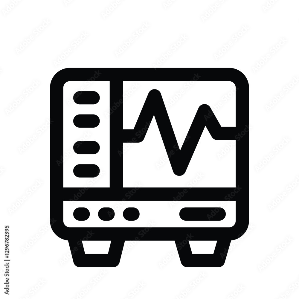 ekg monitor line icon. Clean and minimalist vector icon for websites, mobile apps, presentations, and logos. Fully scalable and customizable for any project. ekg monitor line icon. Clean and minimalist vector icon for websites, mobile apps, presentations, and logos. Fully scalable and customizable for any project.