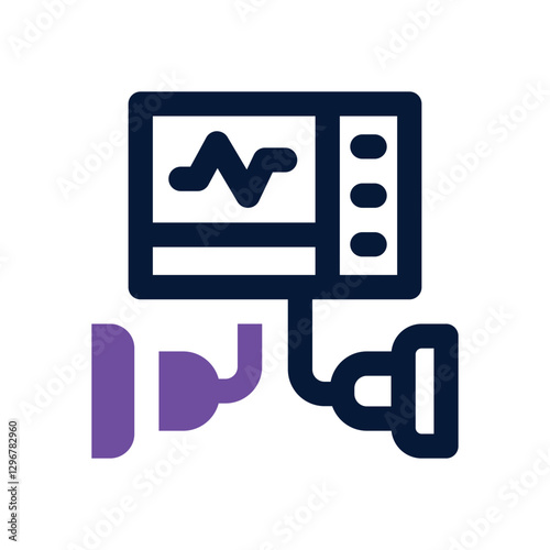 defibrillator dual tone icon. Sleek and modern vector icon for websites, mobile apps, marketing materials, and corporate design. Fully scalable and ready to use.