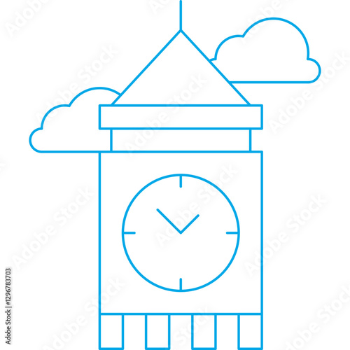 London Fashion Week single vector icon illustration