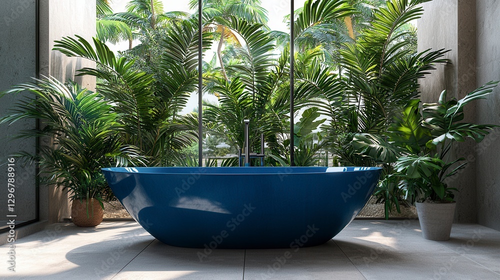 Fototapeta premium Modern Tropical Bathroom (1)