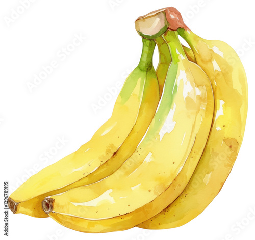 PNG A banana produce fruit plant. © Rawpixel.com