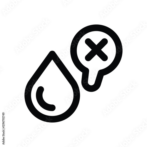 cholesterol line icon. Clean and minimalist vector icon for websites, mobile apps, presentations, and logos. Fully scalable and customizable for any project.