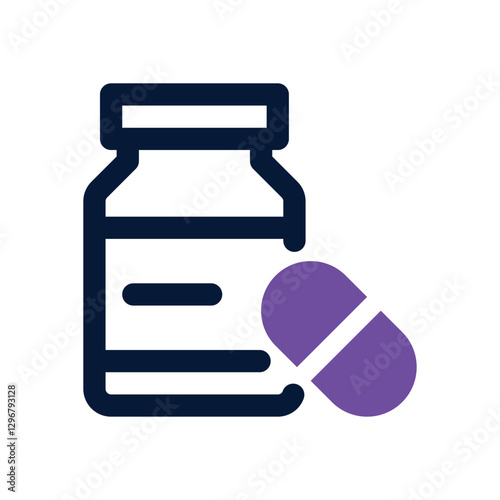 vitamin c dual tone icon. Sleek and modern vector icon for websites, mobile apps, marketing materials, and corporate design. Fully scalable and ready to use.