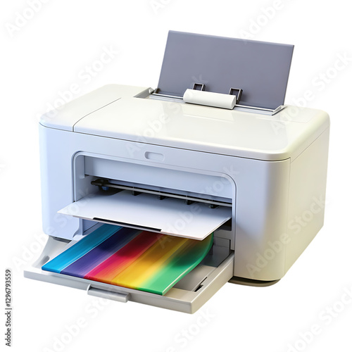 Compact Home Printer on transparent background