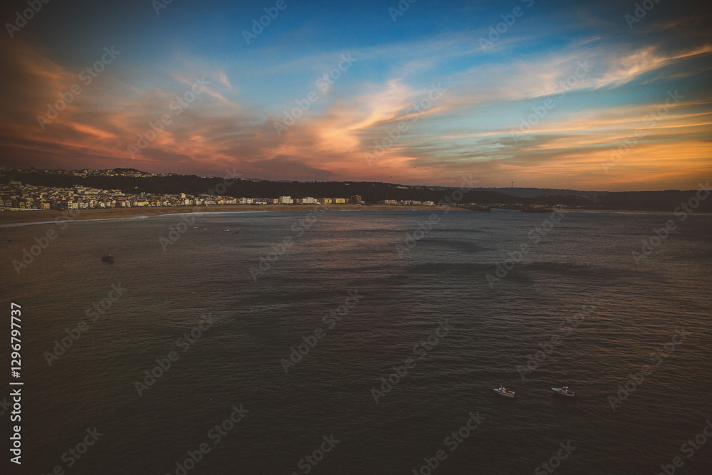 Fototapeta premium Nazare at Sunset