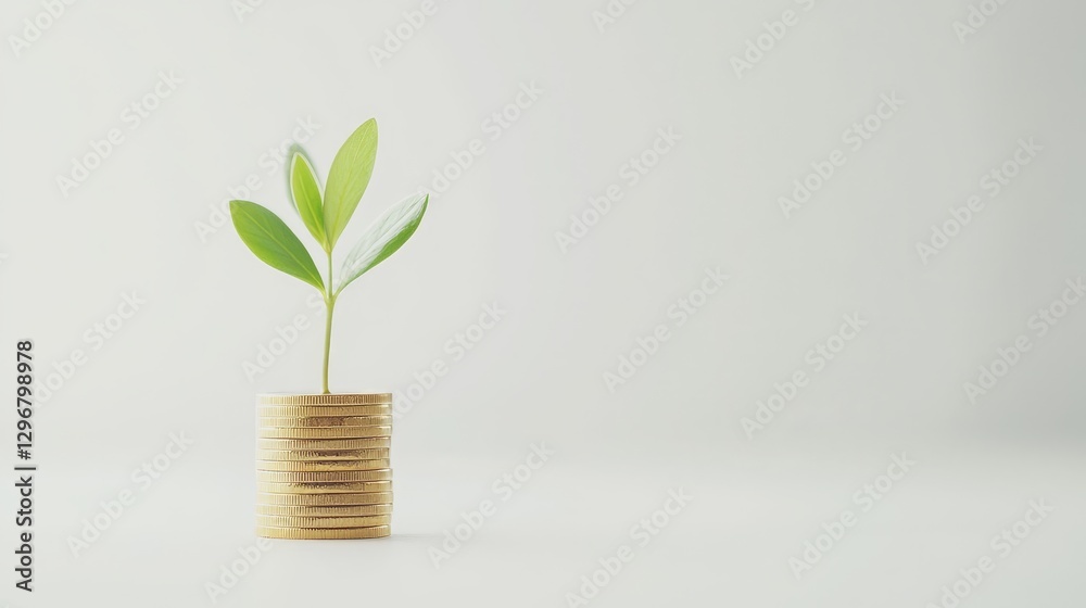 Nurturing growth planting a green future in a minimalist setting indoor still life calm environment close-up perspective Nurturing growth planting a green future in a minimalist setting indoor still life calm environment close-up perspective