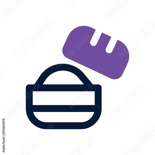 carbohydrate dual tone icon. Sleek and modern vector icon for websites, mobile apps, marketing materials, and corporate design. Fully scalable and ready to use.