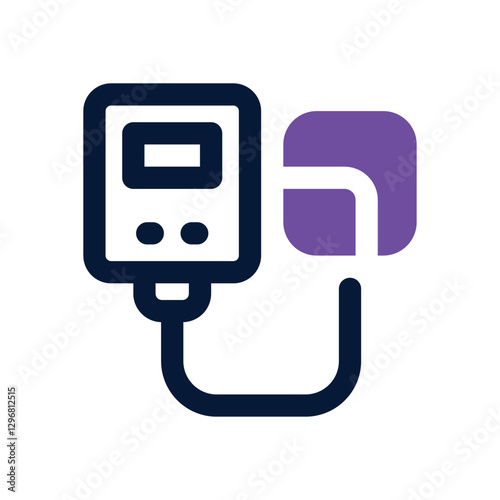 blood pressure dual tone icon. Sleek and modern vector icon for websites, mobile apps, marketing materials, and corporate design. Fully scalable and ready to use.