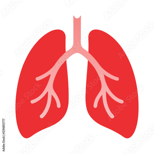 Human lungs design vector illustration