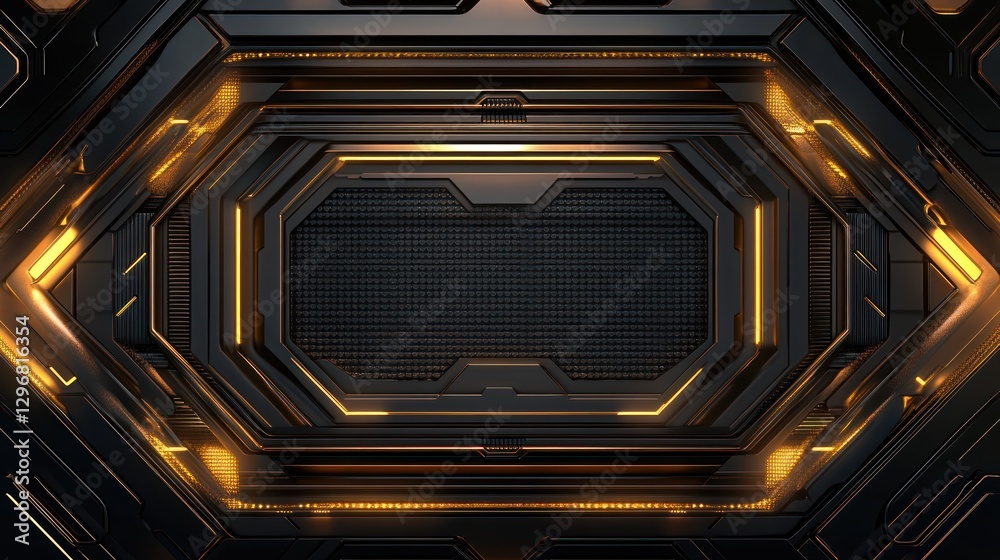 Obraz premium Abstract Futuristic Technology Panel