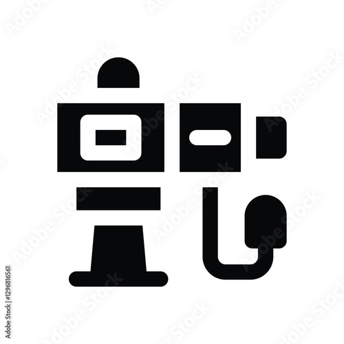 colonoscopy glyph icon. Strong and solid vector icon for websites, mobile interfaces, presentations, and visual branding. High quality and easy to edit.