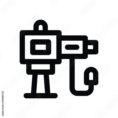 colonoscopy line icon. Clean and minimalist vector icon for websites, mobile apps, presentations, and logos. Fully scalable and customizable for any project.
