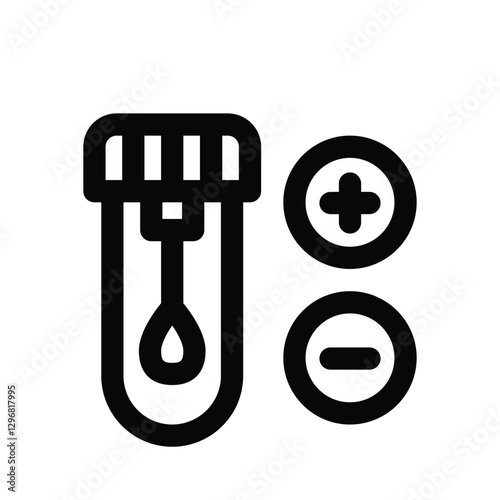 swab line icon. Clean and minimalist vector icon for websites, mobile apps, presentations, and logos. Fully scalable and customizable for any project.