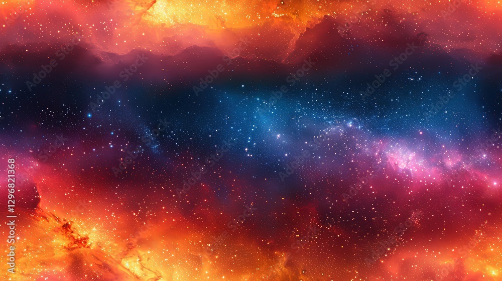 Fototapeta premium Textured Background Featuring Playful Hand-Drawn Stars With a Glitter Effect, Creating Whimsy and Sparkle for Various Design Projects and Crafts