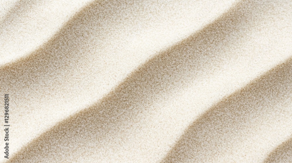 Fototapeta premium Close-up of Sand Texture with Wave Pattern for Backgrounds and Textures