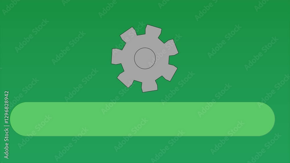 progress bar mode gear with color changing texture on background progress bar mode gear with color changing texture on background