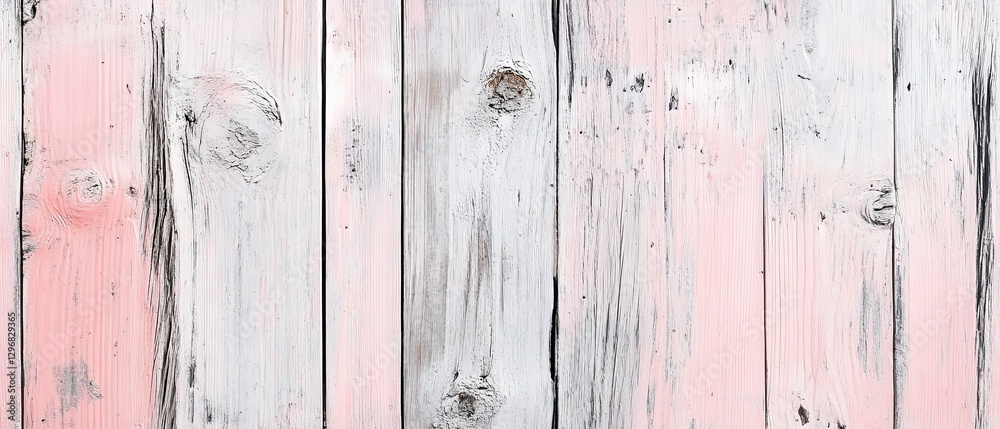 Naklejka premium Beautiful Light Pink Old Wood Surface Showcasing Unique Natural Patterns and Textures for Rustic Decor Ideas and Design Inspiration