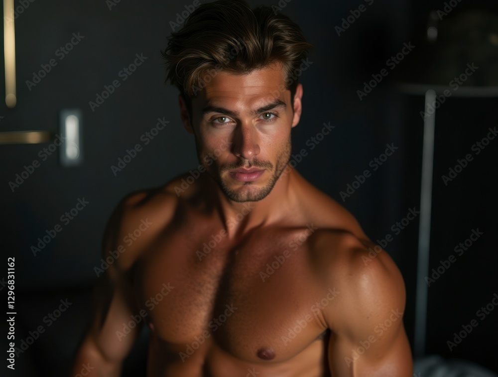 Fototapeta premium Muscular Male Model
