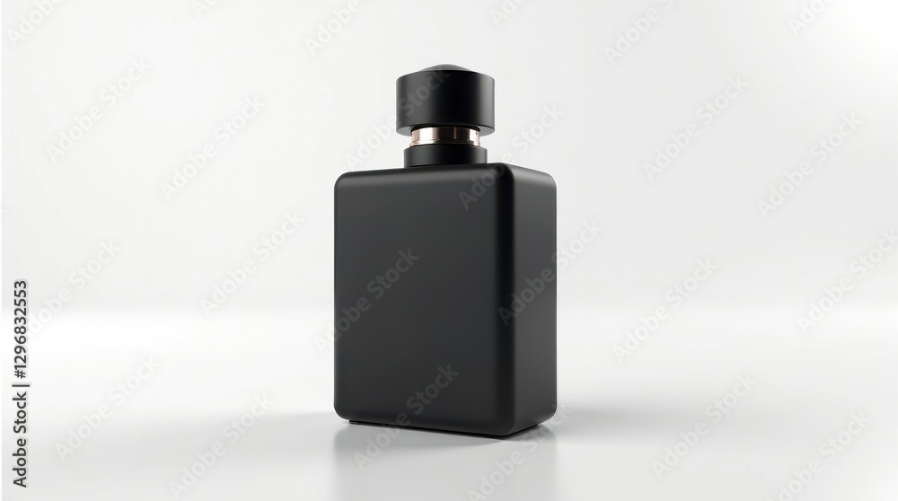 Fototapeta premium Black Perfume Bottle Mockup