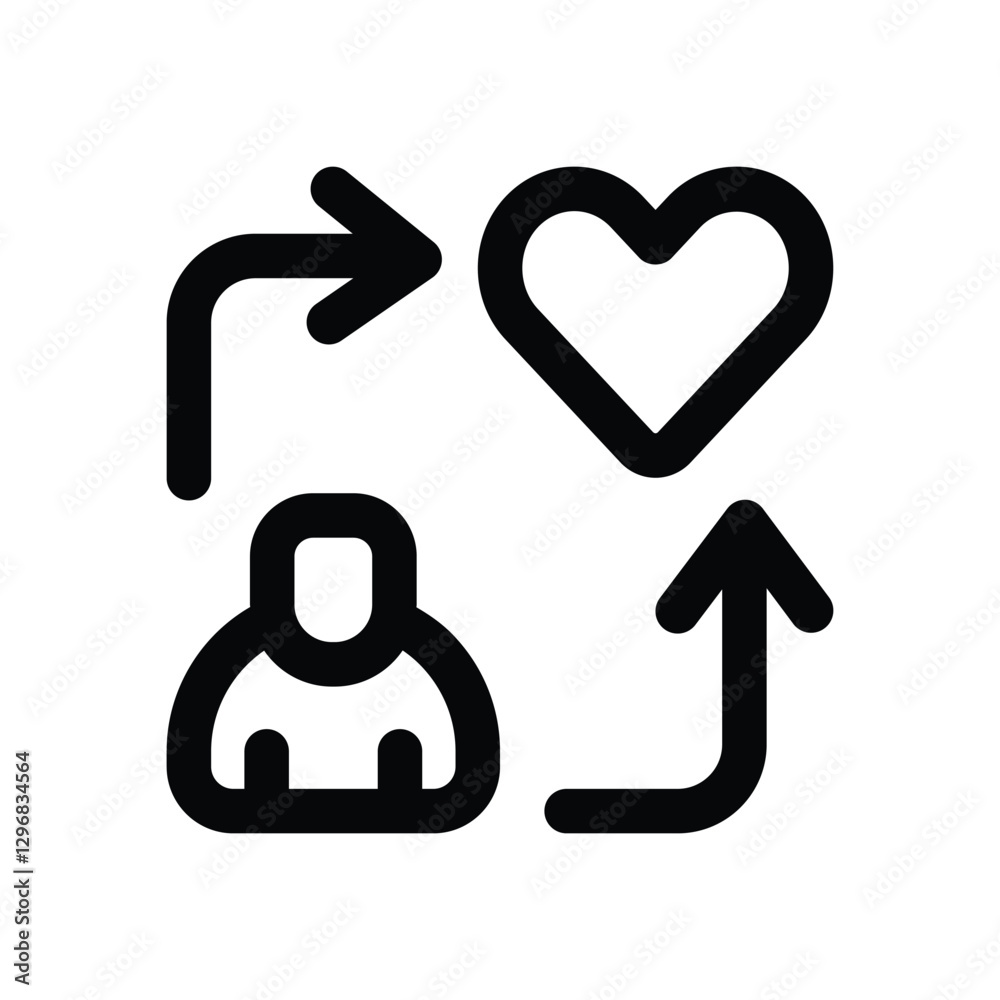 empathy line icon. Clean and minimalist vector icon for websites, mobile apps, presentations, and logos. Fully scalable and customizable for any project. empathy line icon. Clean and minimalist vector icon for websites, mobile apps, presentations, and logos. Fully scalable and customizable for any project.