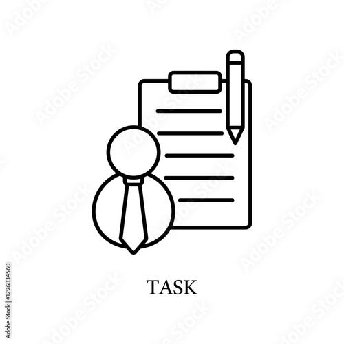Icon a task, isolated against a clean background.
