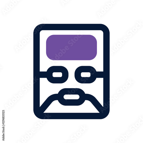 restrain dual tone icon. Sleek and modern vector icon for websites, mobile apps, marketing materials, and corporate design. Fully scalable and ready to use.