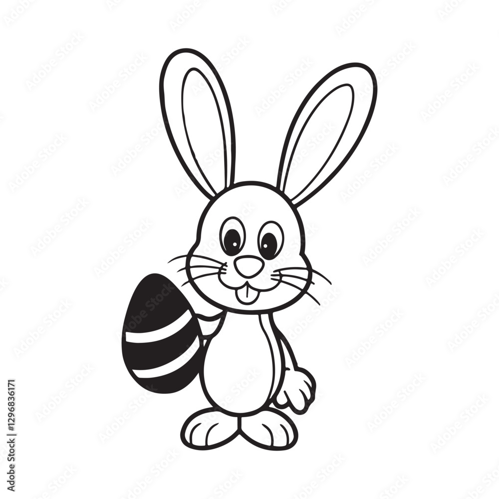 Obraz premium easter bunny with egg