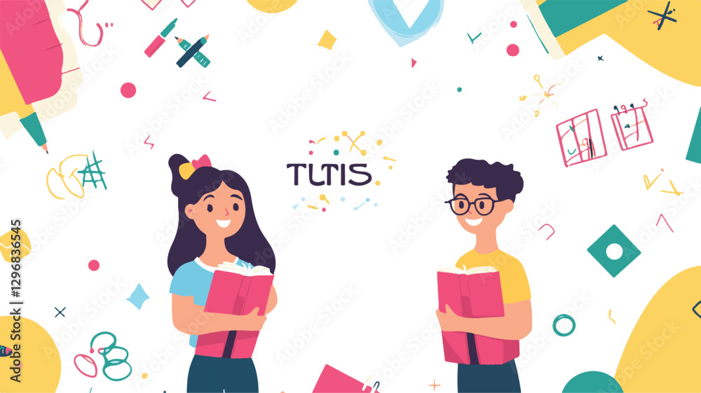 Fototapeta premium Colorful Creativity & Global Unity: Playful Kids, Artistic Expressions, and Collaborative Ideas . A Vibrant Fusion of Kids' Creativity, Playful Learning, and Global Collaboration Art & Illustration