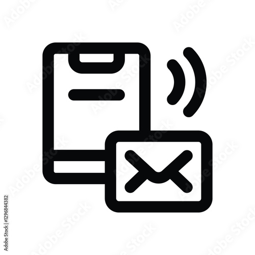email line icon. Clean and minimalist vector icon for websites, mobile apps, presentations, and logos. Fully scalable and customizable for any project.